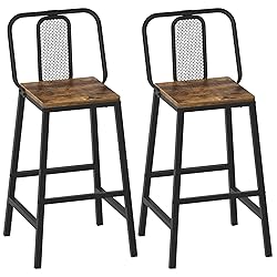 YATINEY Set of 2 Bar Stools, 24.2 Inch Barstools