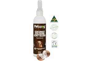 PETWAY Petcare Coconut Dog Cologne, Natural Dog Cologne Spray with Coconut, Dog Deodorising Spray, Dog Odour Eliminator for Home, Dog Deodorant Spray for Smelly Dogs, Dog Grooming Spray, 250ml