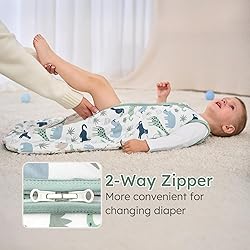 Yoofoss Baby Sleep Sack 0-6 Months, 1.5 Tog Baby