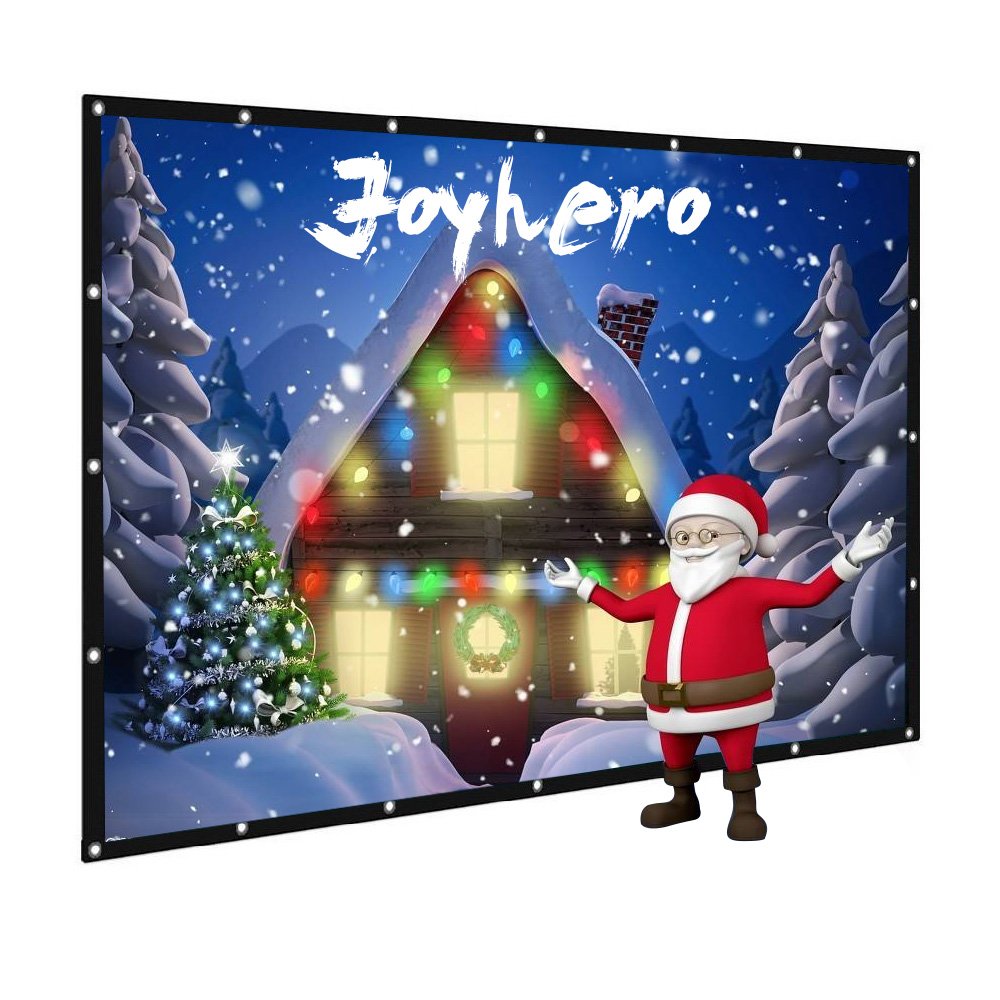 Pantalla para Proyector Proyección Pulgadas Joyhero : Projection Screen Plegable Portátil para