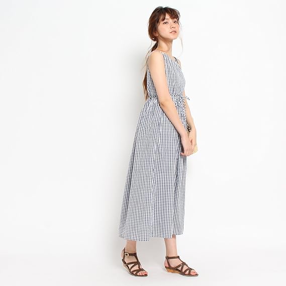 Amazon ル ティロワ ドゥ ドレステリア Le Tiroir De Dressterior ギンガムチェックワンピース F ワンピース チュニック 通販