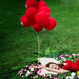 ASIYUHY Red Balloons 102Pcs Matte Red Balloon Arch Garland Kit 4 Sizes view 6