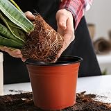 PEYOU 100Pcs 4 Inch Plant Pots Plastic Seedling Nursery Pots 10cm view 7