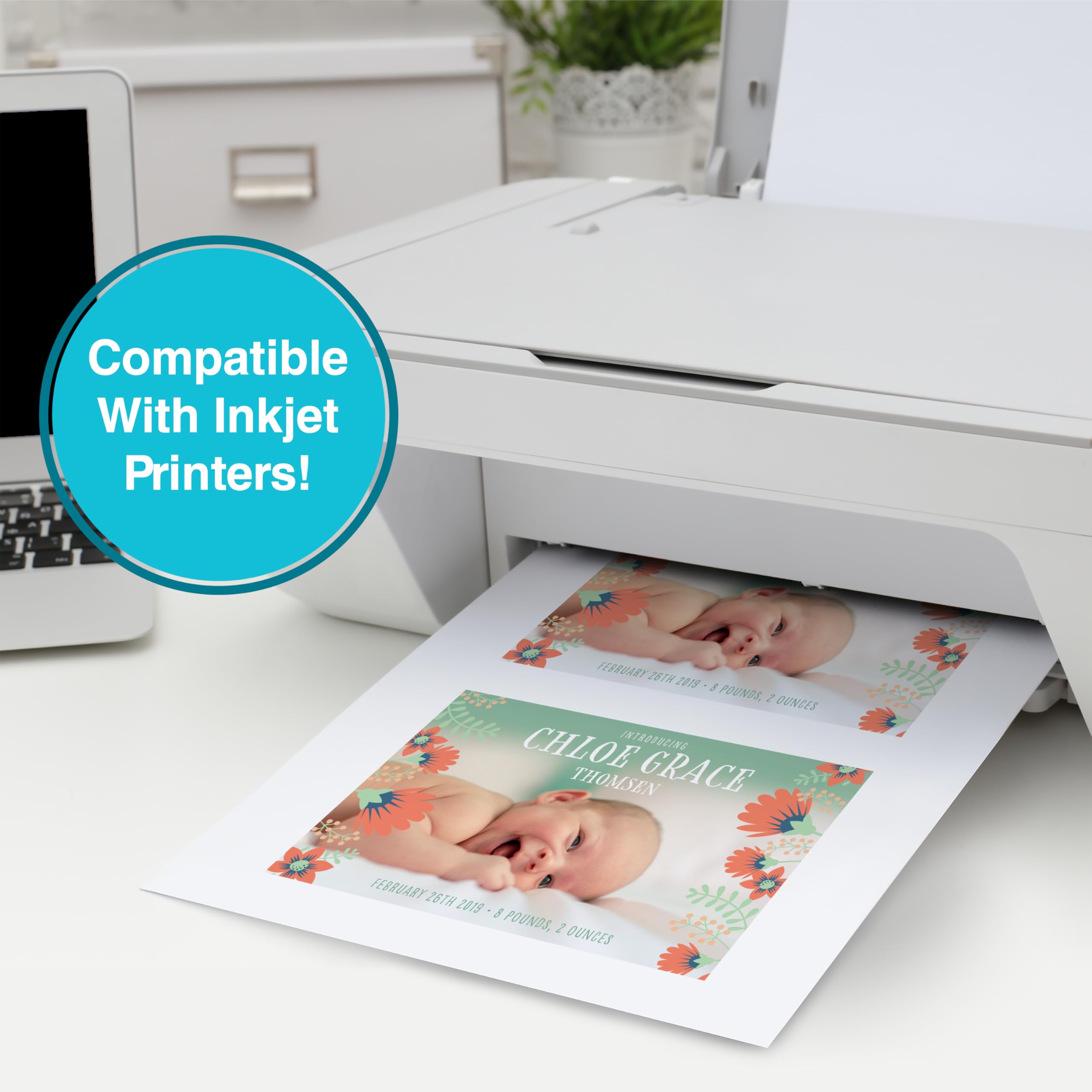 PrintWorks White Matte Cardstock 8.5