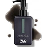Erno Laszlo Cleansing Oil, Charcoal Powered Makeup and SPF，6.4 fl.oz. | Lightweight Face Wash Oil Removes Makeup &amp; Impurities, Non-Drying Double-Cleanse First Step for Oily and Combination Skin