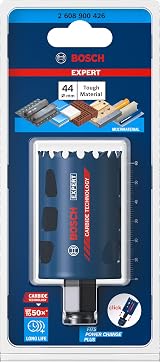 Bosch EXPERT Tough Material Hole Saw 44 mm for Wood/Metal/Brick 60 mm depth view 2