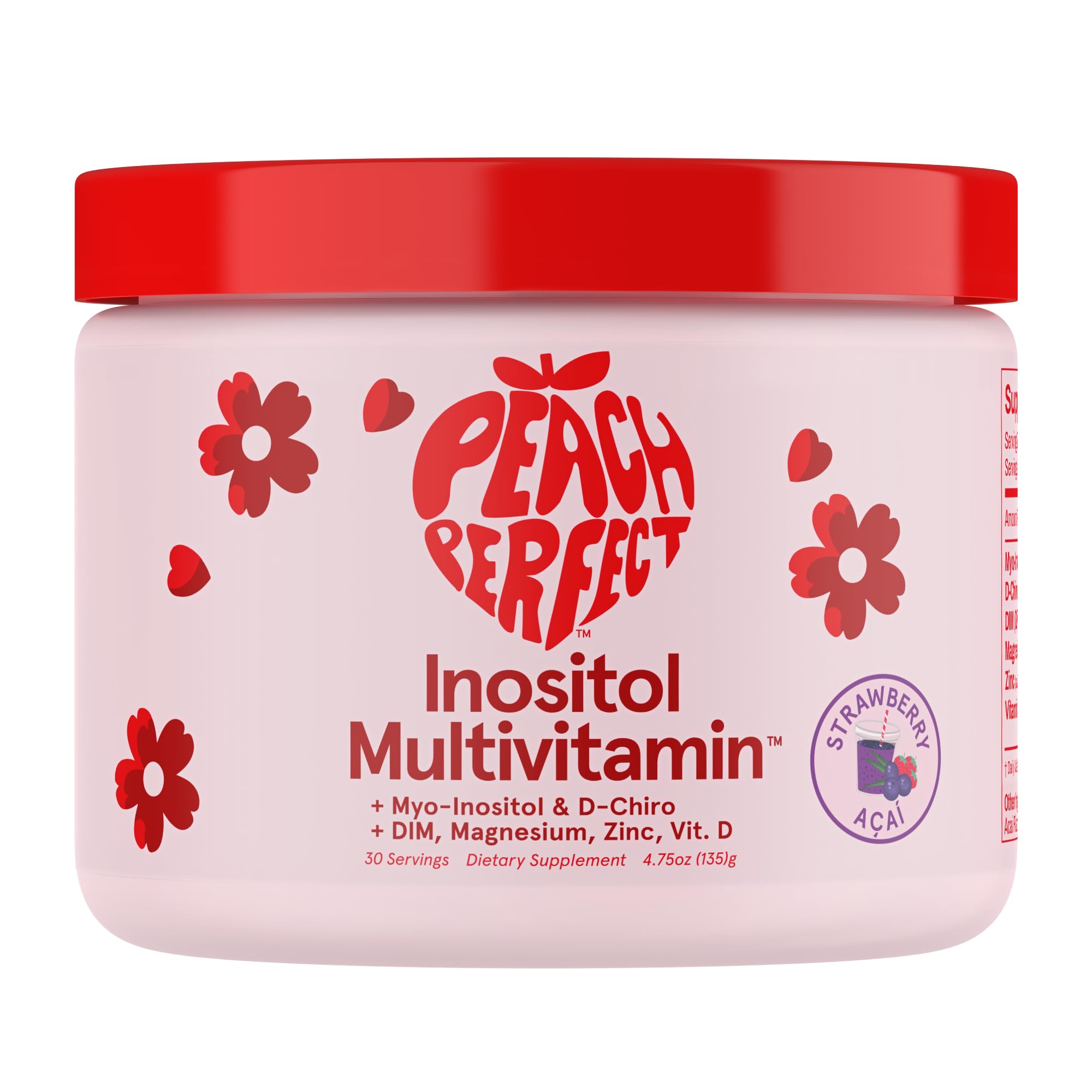 Inositol Multivitamin Powder (Strawberry Acai)