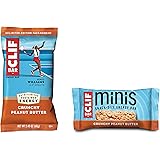 Clif Bar Crunchy Peanut Butter Pack 10 and 10 Mini Energy Made with Organic Oats Plant Based Food Vegetarian Kosher 2.4Oz and