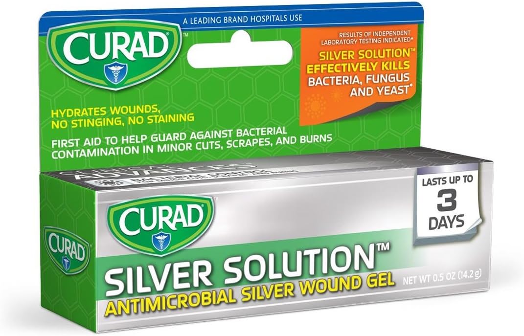 Curad Silver Solution Antimicrobial Silver Wound Gel, 0.5
