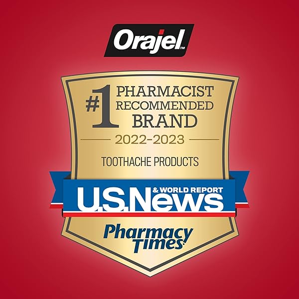 ORAJEL 3X FOR TOOTHACHE & GUM PAIN: MAXIMUM GEL TUBE 0.42OZ – FROM #1 ORAL PAIN RELIEF BRAND – ORAJEL FOR INSTANT PAIN RELIEF