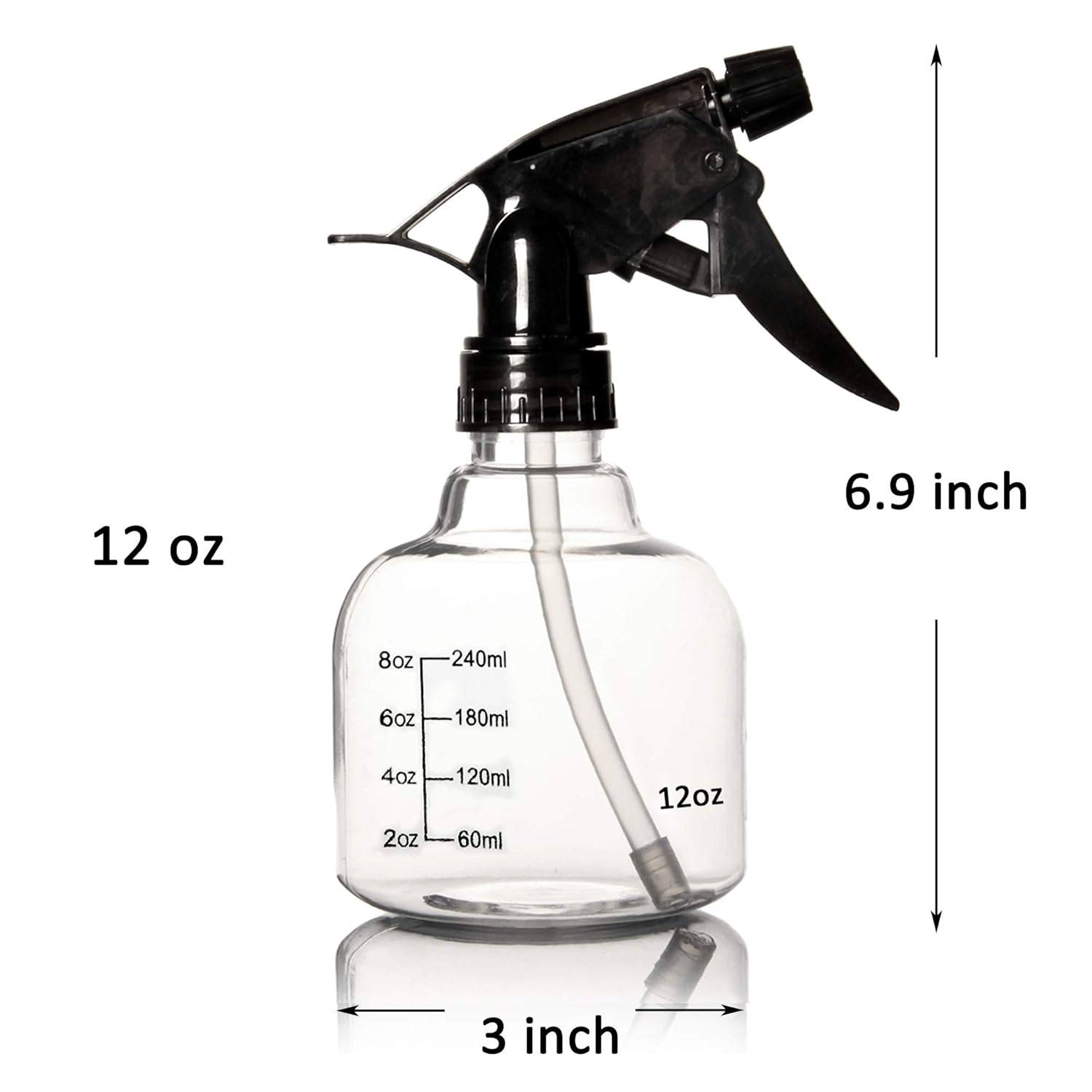 Youngever 6 Pack Empty Plastic Spray Bottles, Spray Bottles for Hair and Cleaning Solutions (8 Ounce) : Beauty