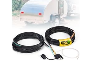 Creative.C 26FT 4 Pin 5 Wire Trailer Wiring Harness Kit, Boat Trailer Wiring Harness, Trailer Wiring Kit Connector for Traile