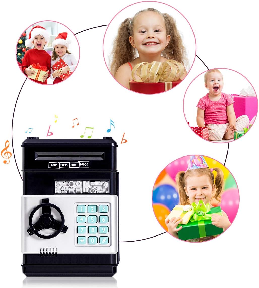 Thedttoy Digital Money Box Mini ATM Safe Money Bank for 3 4 5+ Years Old Kids - Image 4