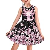 Youngerbaby Beach Dresses Casual Little Girls Dress Sleeveless Summer Midi Length Skirt Fashion Sundress