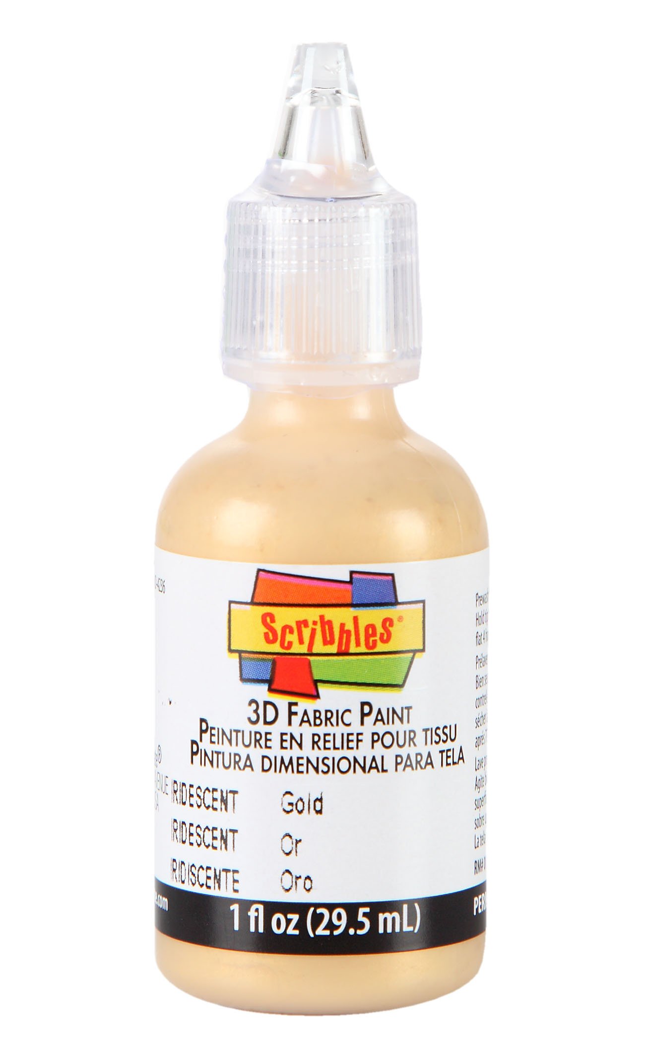 Scribbles 3D Fabric Paint Iridescent Gold Free Shipping eBay