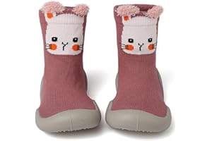 CHAOSLOOK Baby Sock Shoes Toddler Cartoon Soft Rubber Sole Non Slip Indoor Floor Slipper for Infant Boys Girls