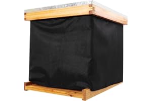 WITBEE Winter Bee Hive Wrap for 10 Frame Beehives, Beehive Insulation Wrap Cozy Windproof Warm Beehive Winter Protection Cover for 1 Deep Hives with 1 Medium Hive Box (80.7"x15.7")