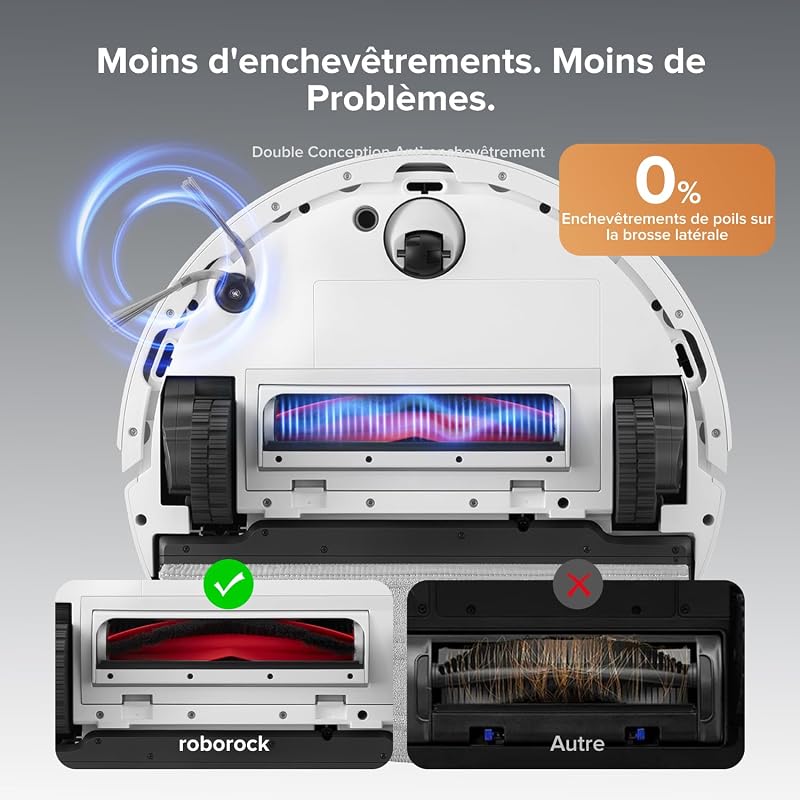 Q10 S5+ Set Aspirateur Robot Laveur avec Station, 10000 Pa