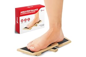 Velifit Ankle Strengthener & Axis Board, Bamboo Ankle Balance Boards for Physical Therapy, Blackboard Foot Trainer & Foot Str