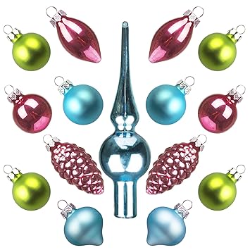 Décorations De Noël Et Sapins Pour La Maison 12 Pièces Verre
