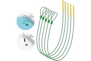 Kelly's Collection 30 Inch Drain Snake Hair Clog Remover, Anti-break Metal Sink Snake Drain Cleaner Tool with Nylon Layer, Drain Hair Removal Tool for Shower, Bathroom Sink Drain Unclog (5 Pack)