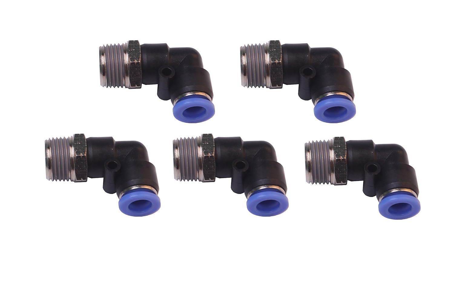 Pack of 25 Generic Pneumatic Push in Quick Touch to Connect Fitting 1/4