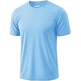 MAGCOMSEN Men's Workout Shirts Dry Fit Short Sleeve Shirts UPF 50+ Moisture Wicking Athletic Swim Tshirt Running Gym Fishing