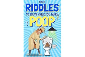 Funny Stocking Stuffers for Adults - Tricky Riddles to Solve While You Take a Poop: Gag Gift for White Elephant & Secret Santa. Perfect for Dad, Husband, Coworker, Men, and Women.
