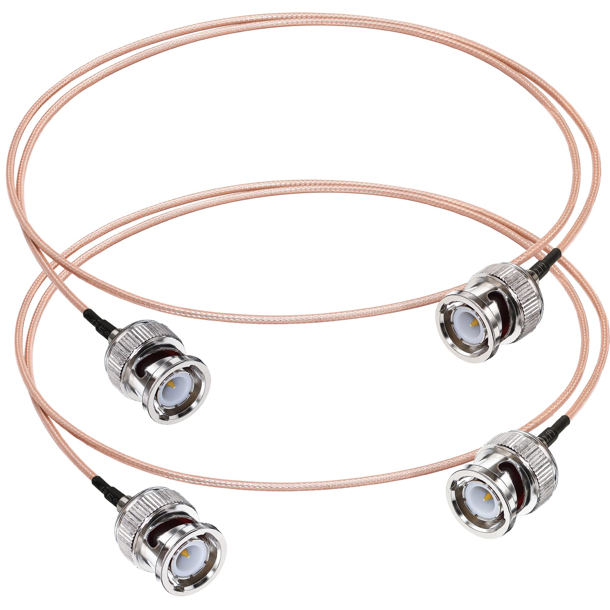 TUOLNK BNC Cable RG316 BNC Male to BNC Male Coaxial Cable for CCTV HD SDI Cable 3.28ft (1M) 50Ohm BNC Extension Cable 2 Pack