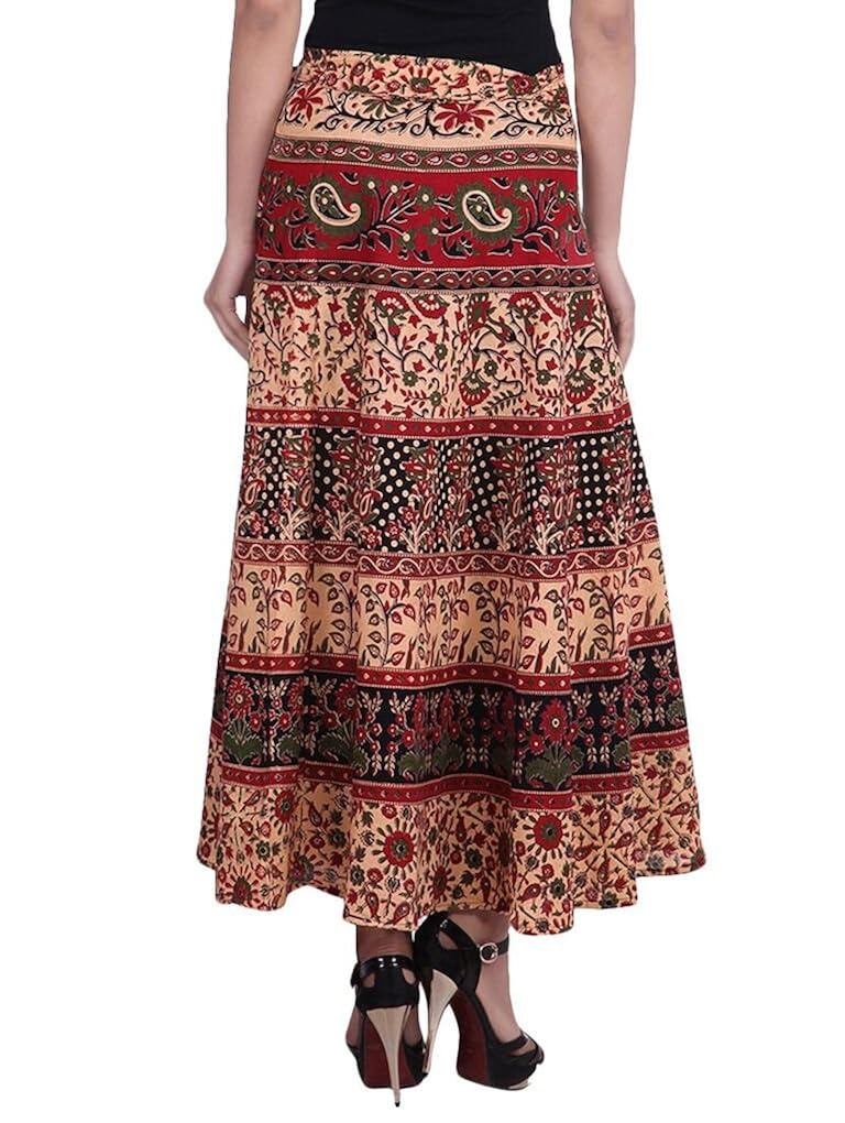 sunrise paridhan women's cotton wrap around skirt (sunke10, multicolour, free size)