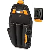 ToughBuilt - Screwdriver Pouch | 7 Pockets &amp; Loops, 3 Snug-fit Screwdriver Loops, Pencil Pocket/Holder, Tool Holster Accessories, Multi-Tool Organizer (ClipTech Hub &amp; Belts) - (TB-CT-36-4)