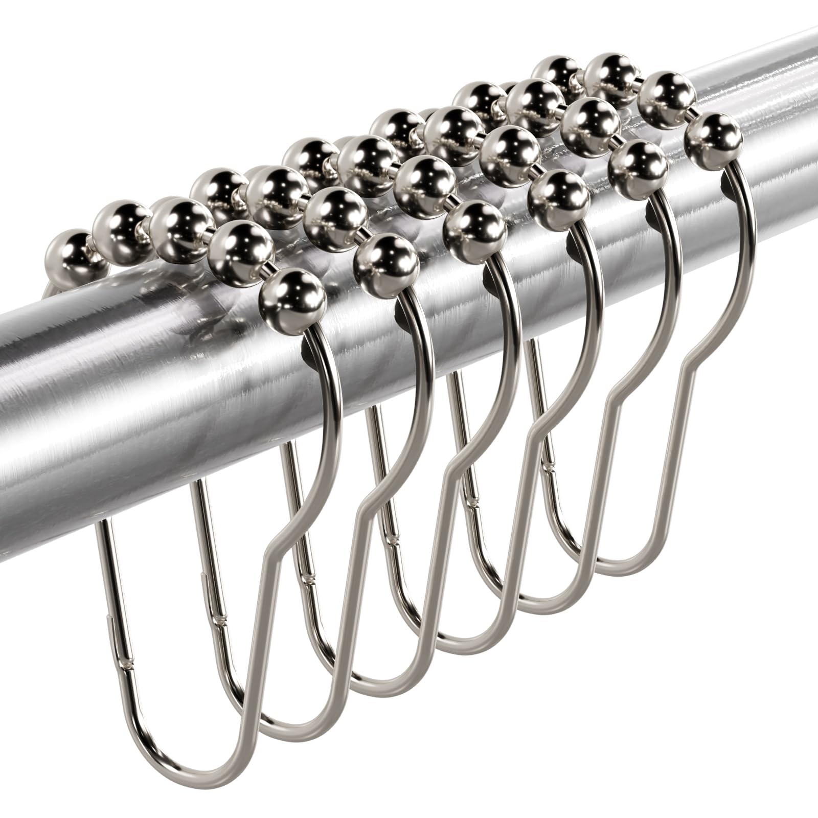Titanker Shower Curtain Hooks Rings, Rust-Resistant