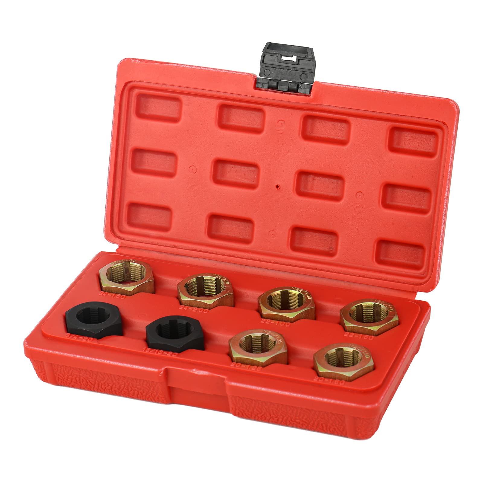 Photo 1 of iTaimay 8pc Axle Spindle Metric & SAE Fractional Cleaning and Rethreading Set Kit,Thread Chaser Repair,Cleaning Threading Tools, High-Strength Mechanic Tools Set, Thread Restorer