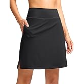 Viodia 18" Skorts for Woman with Pockets High Waisted Golf Tennis Skirts Knee Length Long Skort for Women Dressy Casual