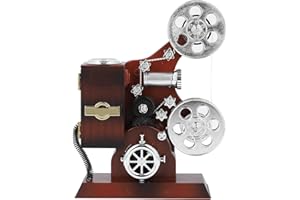 NOENNULL Movie Film Projector Model Ornament Antique Music Box Resin Projector Showcase Model Crafts Home Decoration for Movi