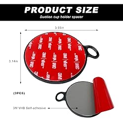 DXNQ 3 PCS Dashboard Pad Mounting Disk for Suction