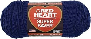 Bulk Buy: Red Heart Super Saver Yarn (3-Pack) Soft Navy E300-387