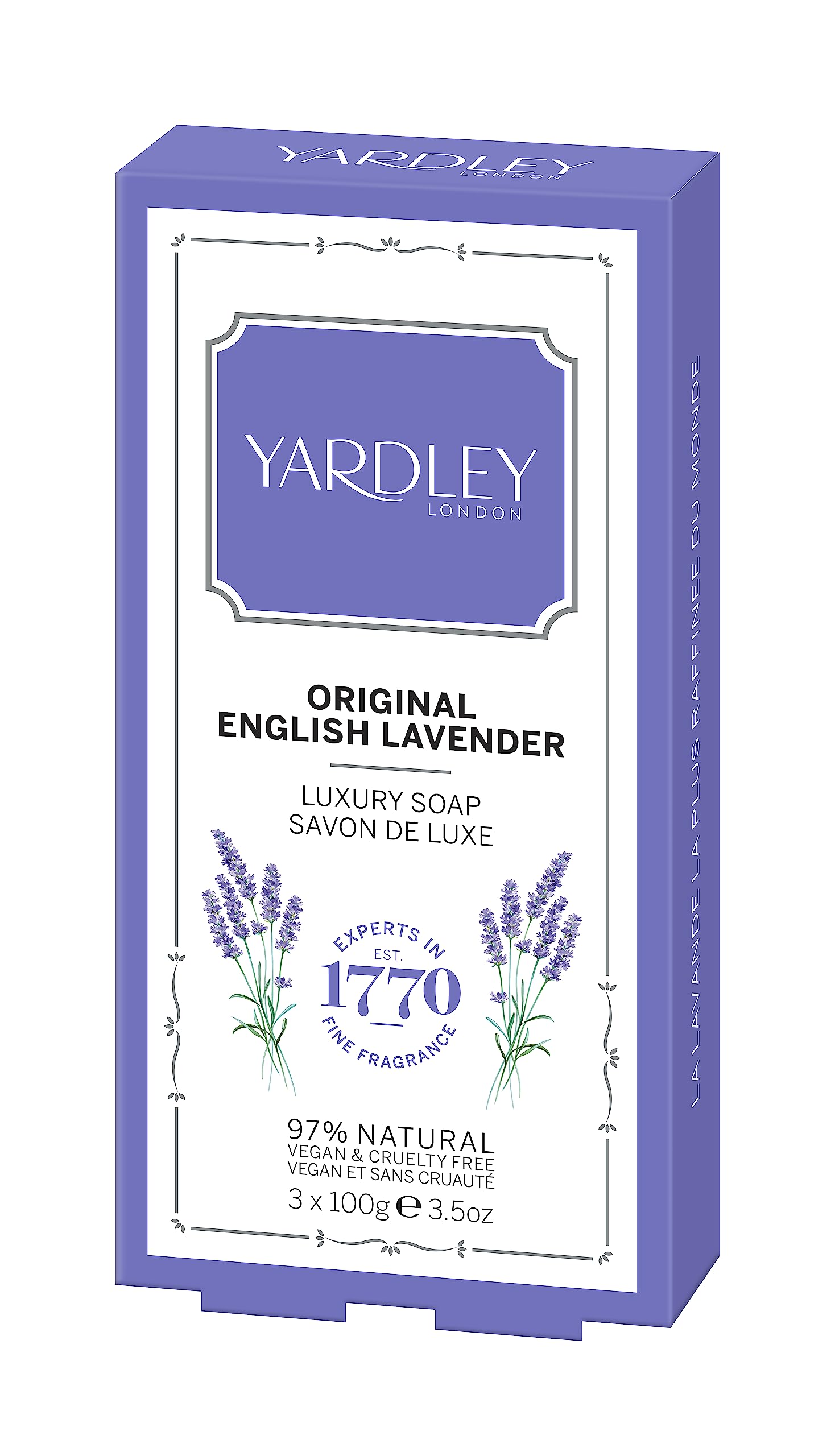 Yardley London Original English Lavender Soap 3 x 100g
