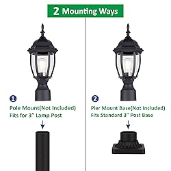 LIT-PaTH Outdoor Post Lighting Fixture Pole