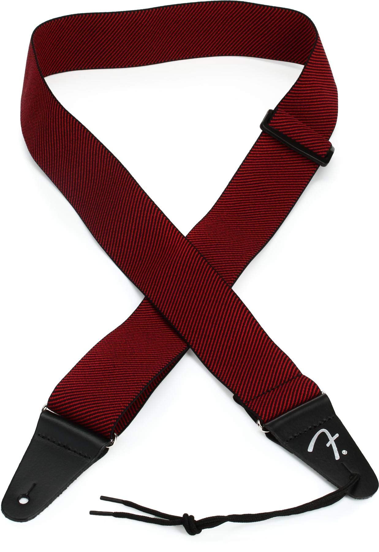 Fender® WeighLess™ Tweed Guitar Strap - Elastic - Red