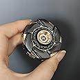 T-Conceal EDC Fidget Sliders Open Armor Spinning TopFidget Toys Stress Relief for Adults Magnetic Metal (Gray Gold)