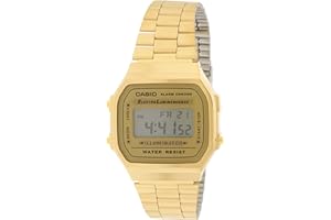 Casio A168WG-9 Men's Vintage Gold Metal Band Illuminator Chronograph Alarm Watch