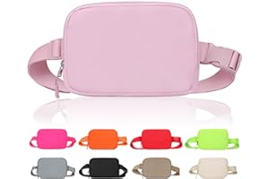LLYWCM Fanny Packs for Women - Belt Bag for Women - Fanny Pack Crossbody Bags - Pink Fanny Pack with Adjustable Strap, Fashion Cross Body Fanny Pack for Running Workout Hiking Travel