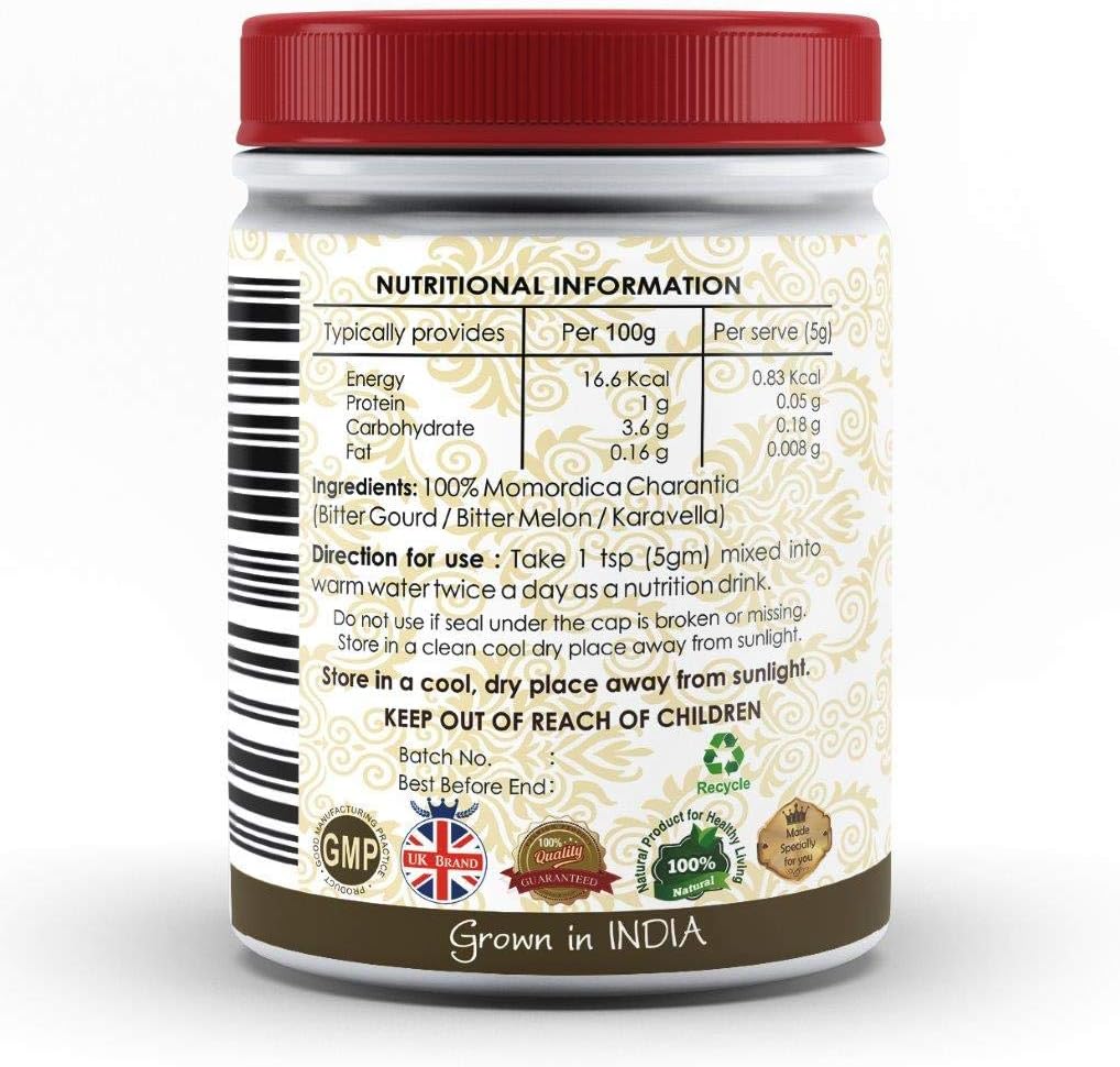 Bitter Gourd (Karela) Powder, Natural, 100 g (Pack of 1) - Image 4