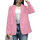 MEME XTRA Women's Blazer - Loose Fit Suit Jacket with One Button Closure, Casual & Formal Dress Jacket Without Shoulder Pads