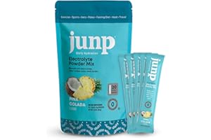JUNP Sugar Free Electrolytes Powder Packets for Water Instant Hydration Packets with Salt & Potassium, Zero Calorie, No Carbs No Sugar Electrolyte Drink Mix Sticks, Keto Friendly, Pina Colada 20 Pack