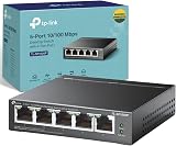 TP-Link TL-SF1005P 5 Port PoE Switch 67W 4 PoE+ Desktop Plug & Play