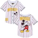 Disney Boys Sports Jersey - Mickey Mouse Cars Lightning McQueen Lilo and Stitch Hockey Baseball Jersey for Boys (Size: 3T-7)