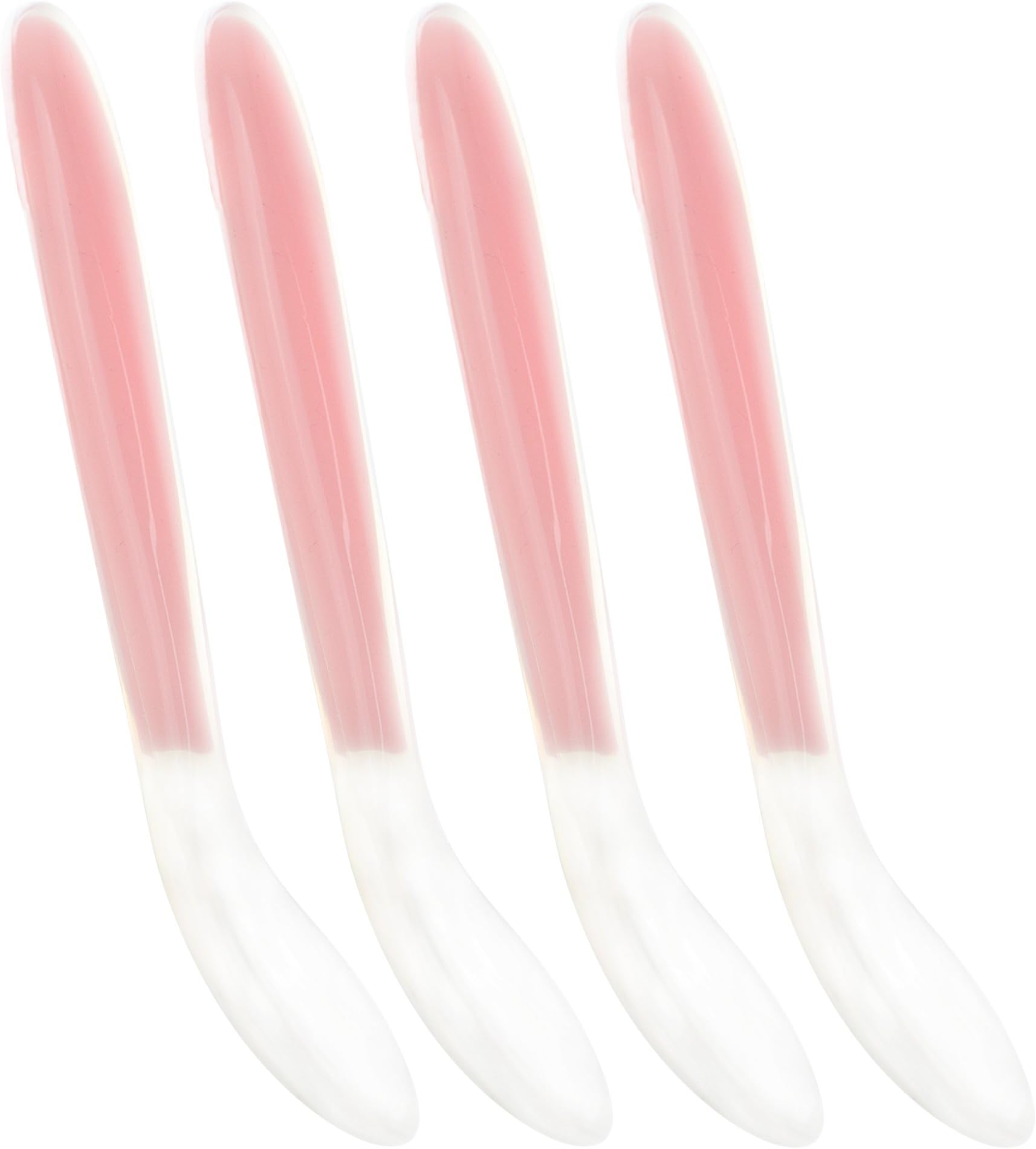 Honeypie Soft Tip Baby Spoon, Silicone Infant Spoons for First Stage Feeding (4 Pack) (Pink)