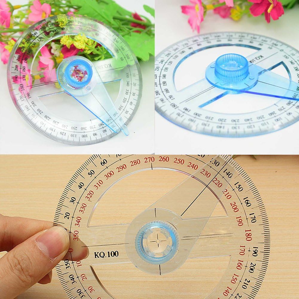 Reglas, escuadras y transportadores etc. transportador de regla redonda